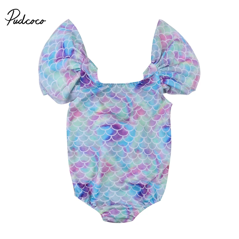 

Pudcoco Kid Baby Girls Mermaid Leotard Swimwear Swimsuit Bikini Set Bathing Suit Costume New baby girl swimwear bikini