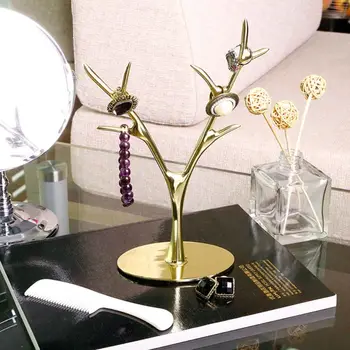 

Jewelry Display Tree Stand Rack Necklace Rings Earrings Organizer Show Holder