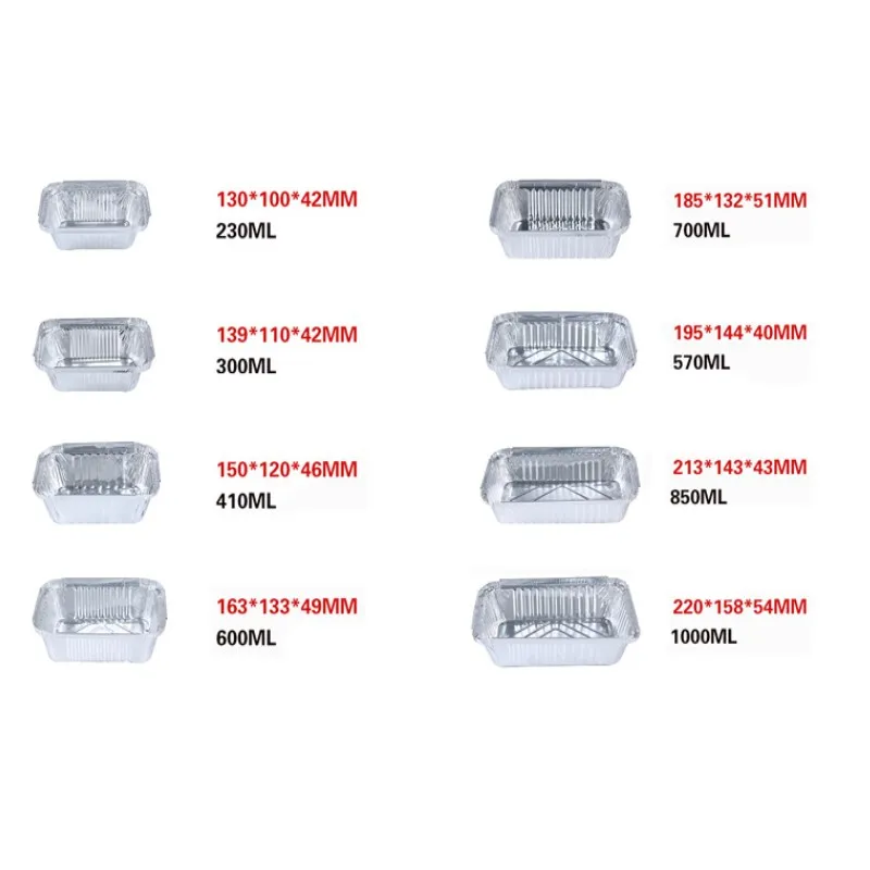 50pcs Disposable BBQ Drip Pans Aluminum Foil Grease Drip Pans Recyclable Grill Catch Tray For Weber Outdoor Supplies 2