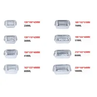 50pcs Disposable BBQ Drip Pans Aluminum Foil Grease Drip Pans Recyclable Grill Catch Tray For Weber Outdoor Supplies 2