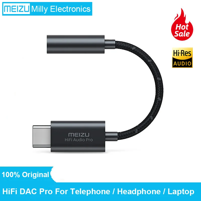 Оригинал Meizu HIFI DAC усилитель для наушников PRO декодирование Type C до 3 5 мм аудио