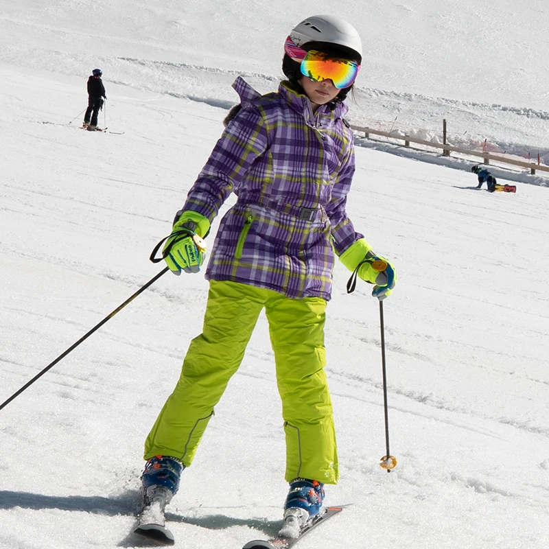 Kids Snow Suit Detector Waterproof Ski Suit Children Girls Warm Winter Set Windproof Hoodie Snowboard Jacket and Pant