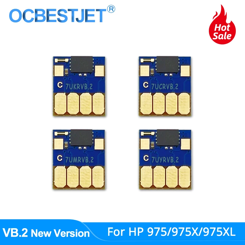 Новейший чип автосброса VB.2 для HP 975 975X 975XL CISS PageWide Pro 352dw 377dw 452dn 452dw 477dn 477dw 552dw|Чип