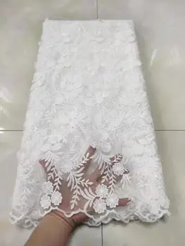 

tissu african lace fabric 2020 high quality lace latest french tulle lace fabric nigerian sequined lace fabric 5yards