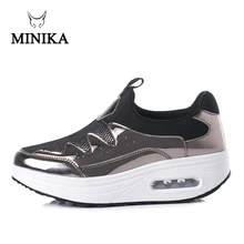 Г., последняя новинка, Женская Тонизирующая обувь дышащая обувь на платформе без шнуровки летняя обувь для путешествий из искусственной кожи, Ультралегкая женская обувь для похудения