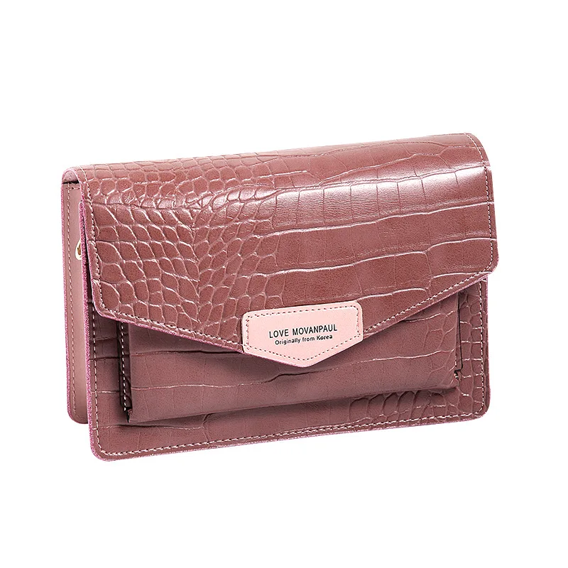 Роскошные сумки высокого качества кожаные женские сумки дизайнерские сумки через плечо женская маленькая сумка на плечо сумка-мессенджер с крокодиловым узором - Цвет: Purple