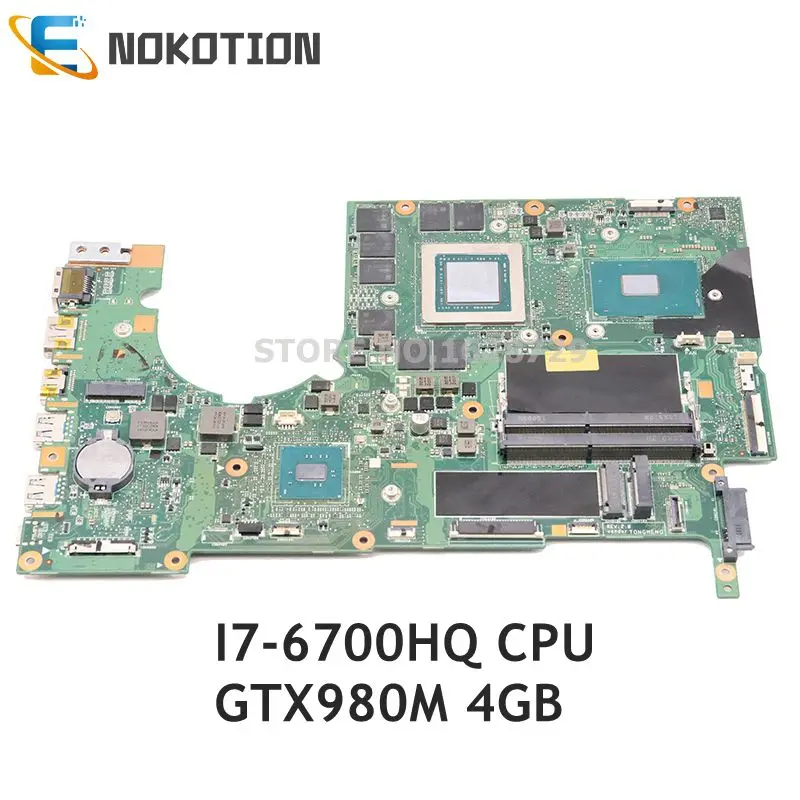 ^Cheap NOKOTION for ACER Predator G9-591 Laptop motherboard P5NCN P7NCN NBQ0211003 NB.Q0211.003 GTX980M 4G GDDR5 SR2FQ I7-6700HQ 2.6ghz ^Cheap NOKOTION for ACER Predator G9-591 Laptop motherboard P5NCN P7NCN NBQ0211003 NB.Q0211.003 GTX980M 4G GDDR5 SR2FQ I7-6700HQ 2.6ghz