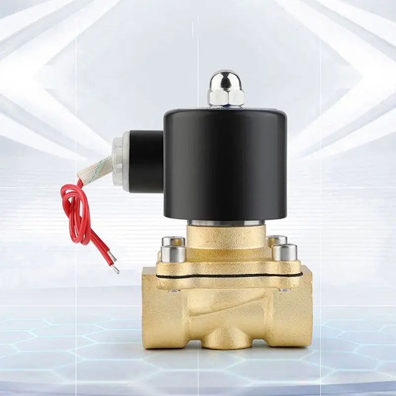1/" AC220V Электрический электромагнитный клапан пневматический контроль потока нормально закрытый 2 способа орошения системы обратного осмоса вода масло