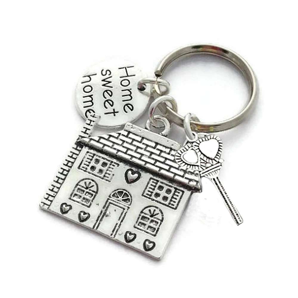 Брелок для ключей «милый дом»-подарки на новоселье- подарок для дома-брелок для ключей-перемещение вместе-первые подарки для дома