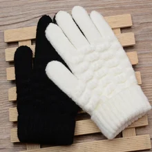 Детские, вязаные, плотные теплые зимние перчатки детские Стрейчевые варежки, для маленьких мальчиков, спортивный костюм, твердые мужские перчатки без пальцев для Аксессуары для рук