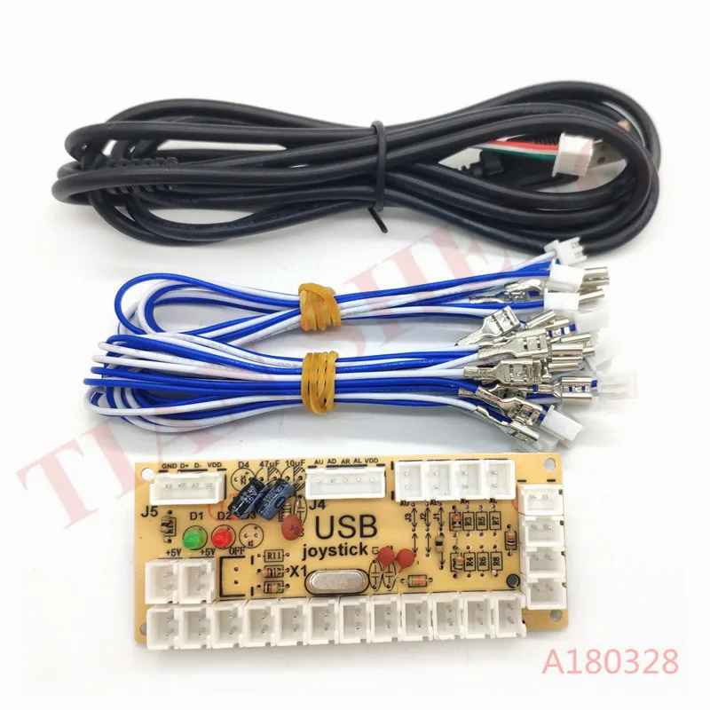 DIY Нулевая задержка игровой Запасные части 5 в аркадные игры; usb энкодер ПК для джойстика и кабеля для управления DIY Аркадный Игровой Набор