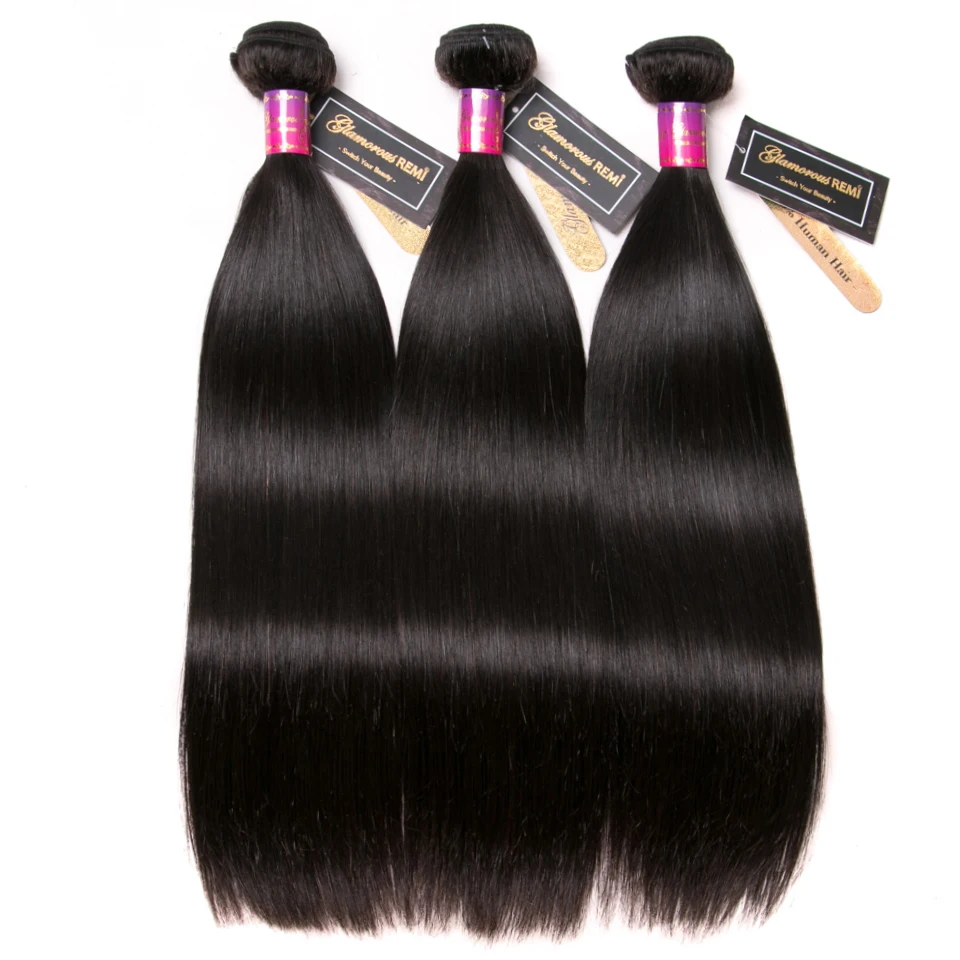 3 пучка, перуанские прямые волосы, пряди для наращивания, человеческие волосы remy, волнистые, натуральный черный цвет, 8-26 дюймов, среднее соотношение