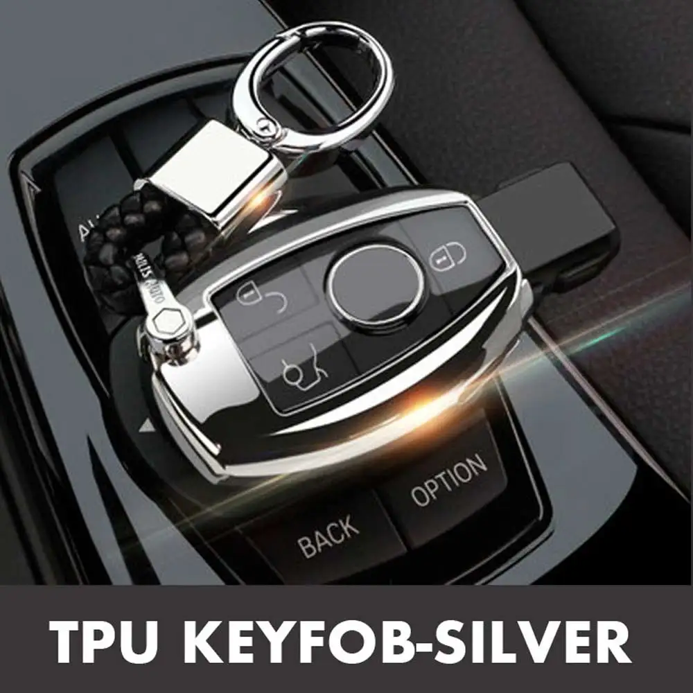 Super quality car key case cover For Mercedes benz CLS CLA GLC CLK GL R SLK AMG A B C S R G E class C180 E200 Key Housekeeper - Название цвета: Option 5