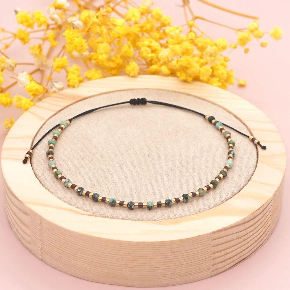 Bracciale Angelo Custode Con Pietre Naturali Rosa | Portafortuna Regalo Per Ragazze