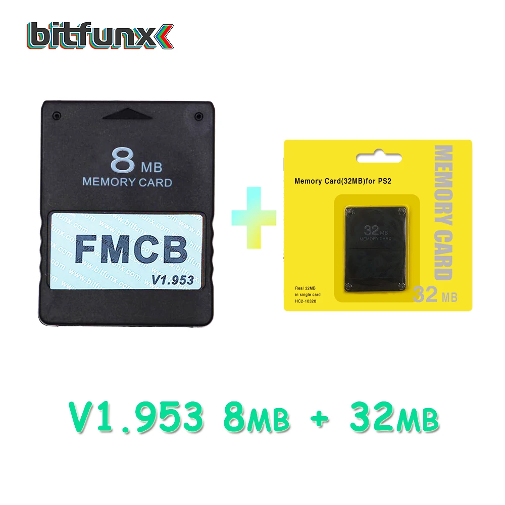 FMCB 8MB AND 32MB V1.953 FMCB McBoot карта 8 Мб/16 Мб/32 Мб/64 МБ+ набор карт памяти 8 Мб/16 Мб/32 Мб/64 МБ/128 МБ - Цвет: FMCB 8MB AND 32MB