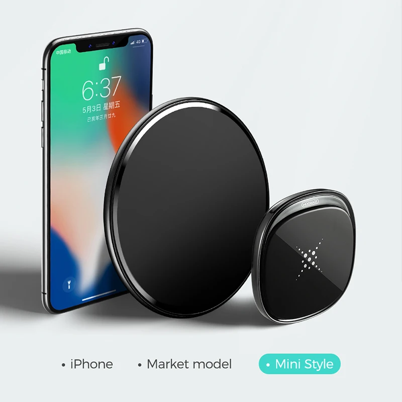Joyroom 10 Вт мини беспроводное зарядное устройство для huawei p30 pro note 10 s10 plus iphone x телефон Qi Беспроводное Быстрое беспроводное зарядное устройство