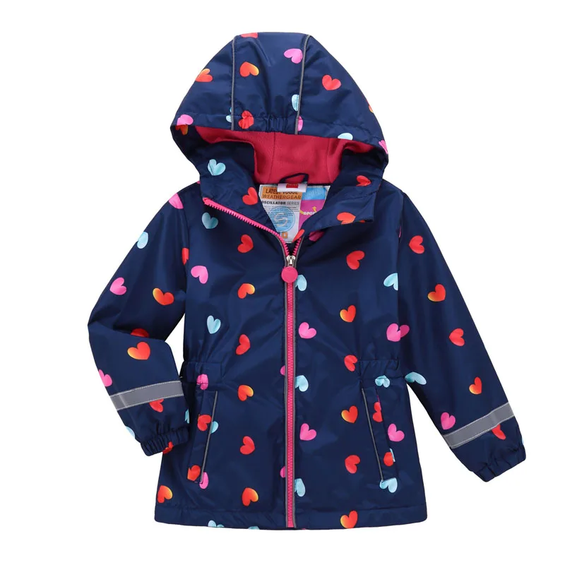 Girls Jacket Warm Waterproof 2021 Spring Autumn Baby Windproof Jackets Coats Child Hooded Children Outerwear For 3-12 T | Детская одежда
