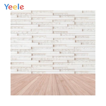 

White Wooden Plank Wall Floor Photophone Baby Portrait Wedding Photo Background Customized Photographic Backdrops Photo Studio