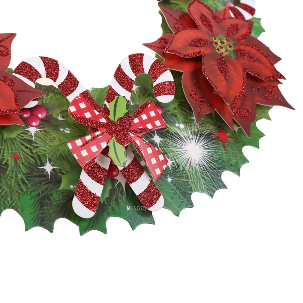 Christmas Paper three-dimensional garland door hanging Christmas decor