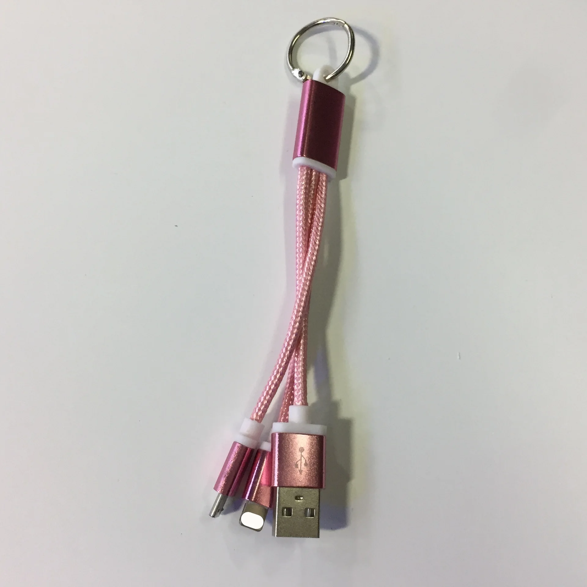 Android 2 в 1 кабель для передачи данных микро-usb брелок 20 см Лапша кабель для передачи данных для iPhone 6 7 8 X XS мобильный телефон Быстрая зарядка