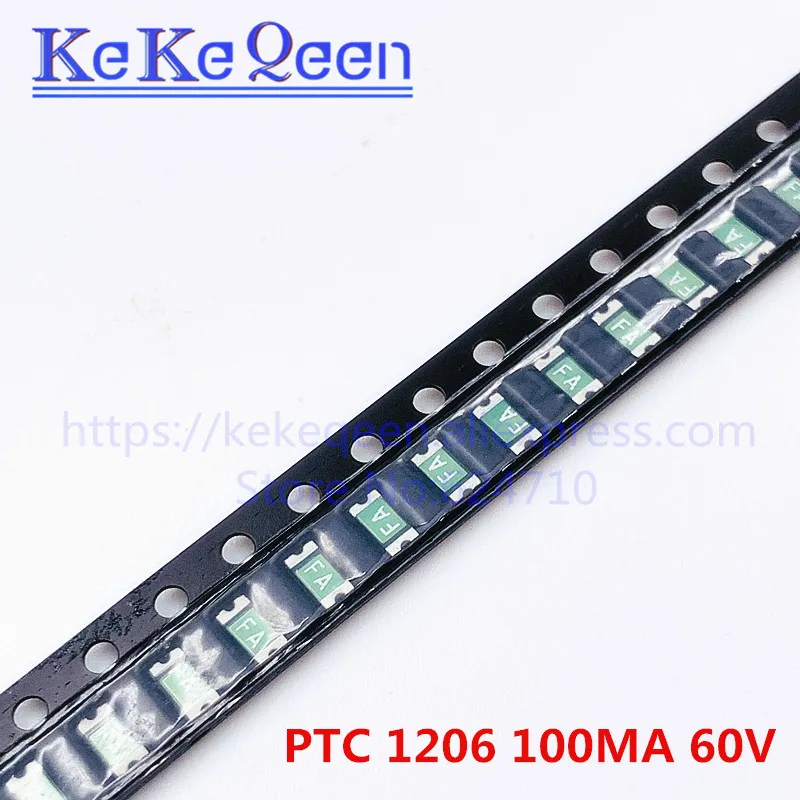100 шт. ptc-предохранитель 1206 0.1A 100MA 60V FSMD010-1206-R SMT SMD перемычки многоразовые
