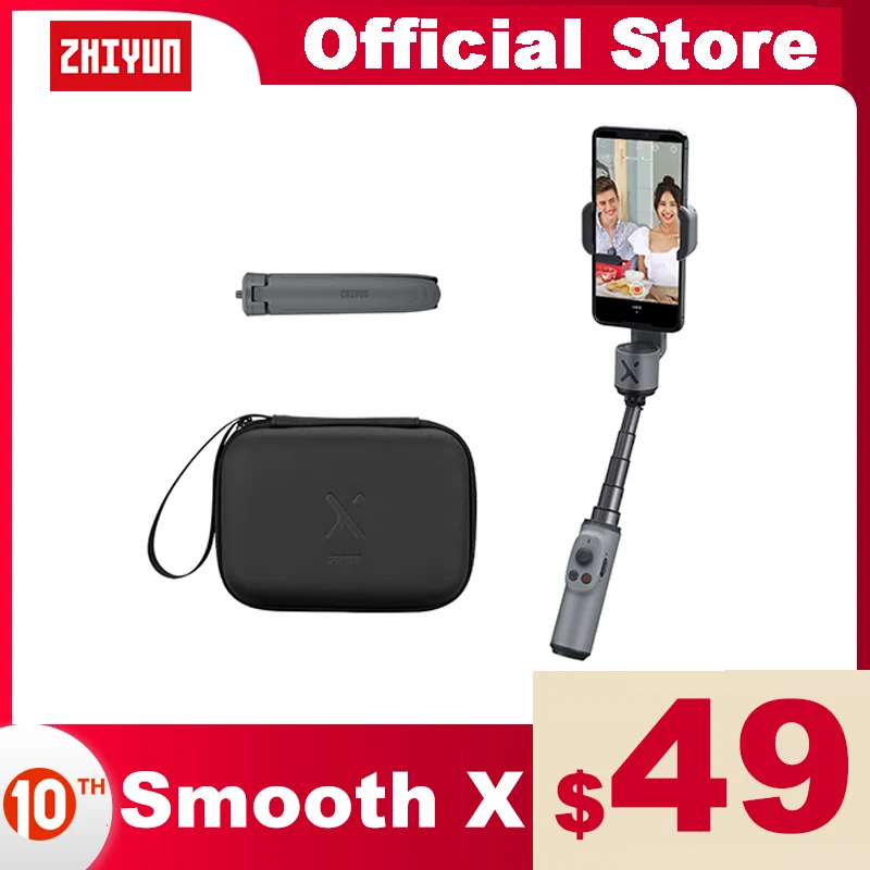 ZHIYUN Official SMOOTH X Gimbal Palo Selfie Stick  Phone Monopod Handheld Stabilizer for Smartphone iPhone Redmi Huawei Samsung