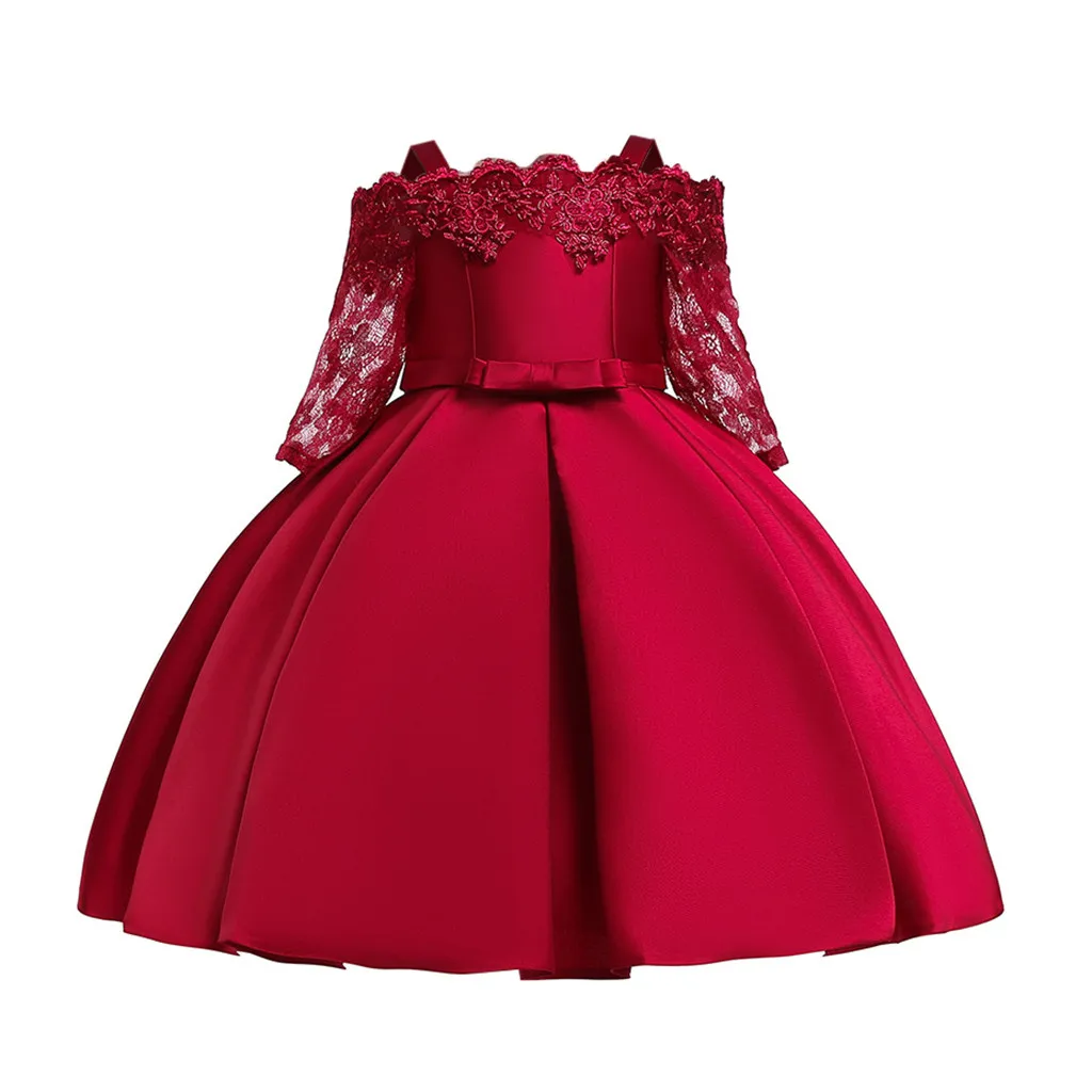 Детские платья для девочек; платье принцессы; элегантное рождественское детское вечернее платье; свадебное платье с цветочным узором для девочек; vestido infantil