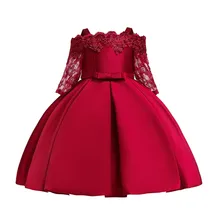 Детские платья для девочек; платье принцессы; элегантное рождественское детское вечернее платье; свадебное платье с цветочным узором для девочек; vestido infantil