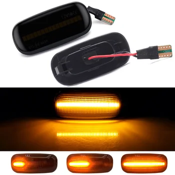 

2pcs Yellow Dynamic Side Fender Marker Turn Signal Light LED 12V For Audi A4 RS4 S4 B6 B7 A3 S3 8P B8 A6 S6 RS6 C7 C5 Car Tuning
