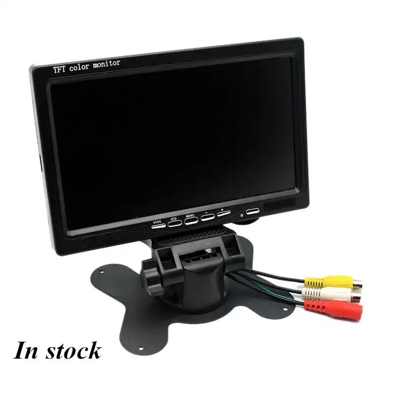 Хит продаж Каблук 12V 24V 7 дюймов TFT ЖК экран HD монитор для автомобиля CCTV камера