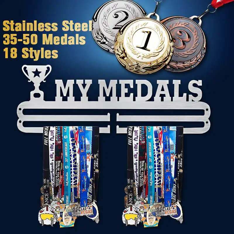Metal Steel Medal Hanger Holder Display Rack Ideal Gift TRIATHLON DESIGN 