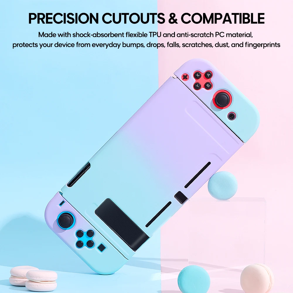 Protective Back Cover Shell Nintend Switch for Nintendos Switch Joy-Con Console Colorful Hard Case (6)