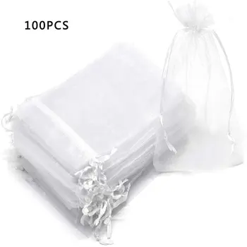 

Lightweight Pure Pigment Color Mesh Yarn Beam Mouth Gift Candy Bag Christmas Gift Bag