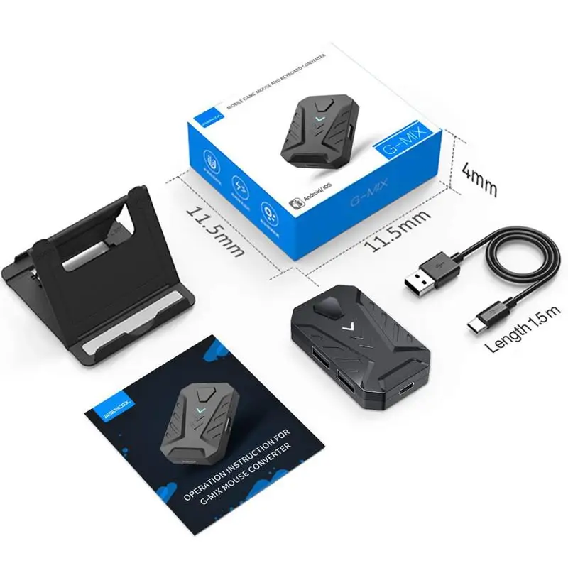 Portable Mobile Gaming Keyboard Mouse Converter Adapter MIX PRO / MIX LITE Device Tablet Density Shooting Space Saving