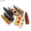 10pcs Horn Imitation Tooth Wood Toggle Buttons Sewing Craft DIY Accessory Compatible with Clothing Coat Overcoat Jacket Blazer 1