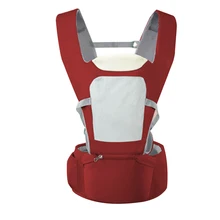 Breathable Multifunctional Waist Stool Outdoor Shoulders Strap Adjustable Padded All Season Baby Carrier Front Holding Backpack