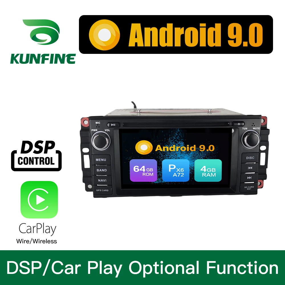 Android 9 0 Core PX6 A72 ОЗУ 4 Гб ПЗУ 64 ГБ Автомобильный DVD GPS мультимедийный плеер