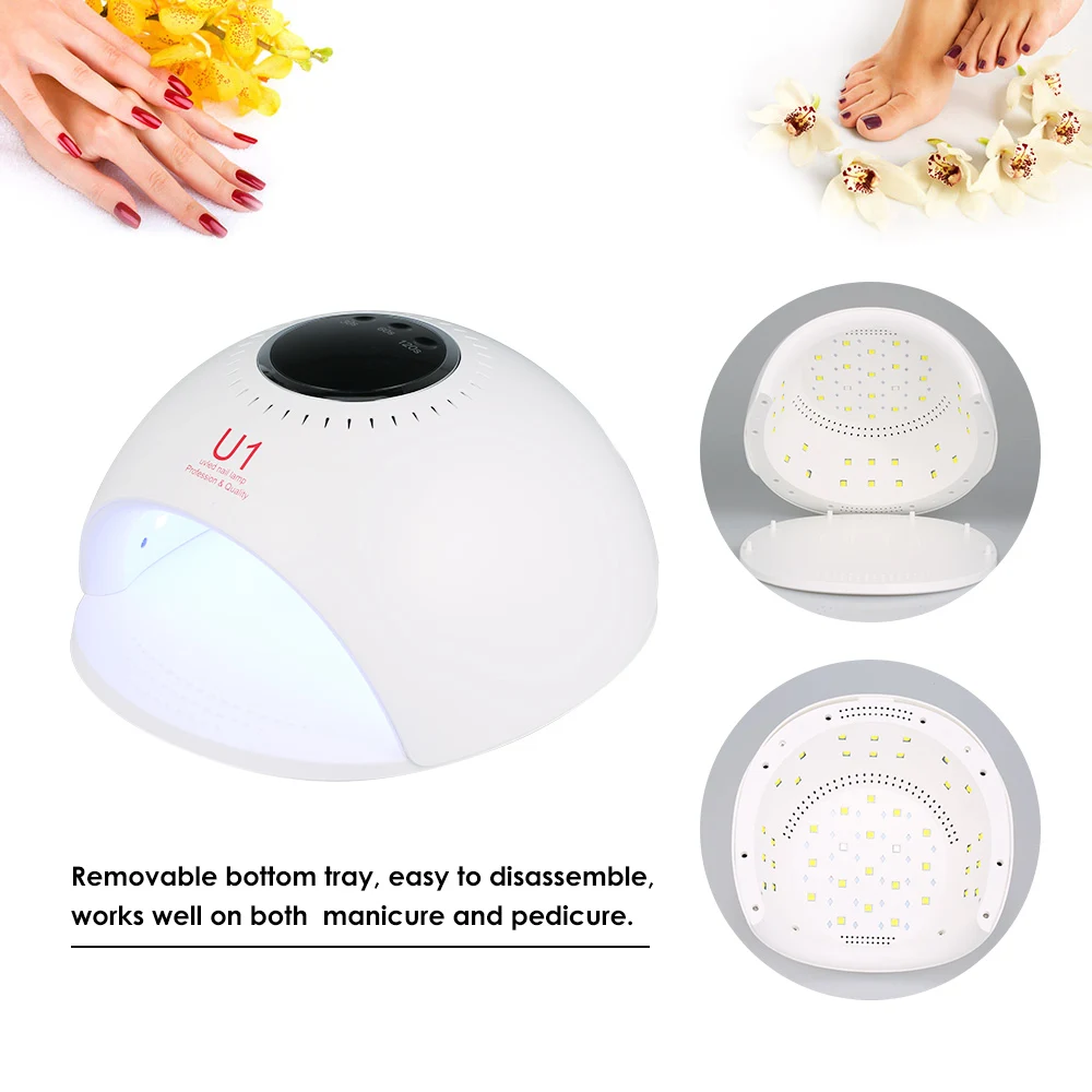 

60W LED UV Lamp Nail Dryer Quick-Drying For All nail Gels Nail Polish With LCD Display 3 Timing Art Lamp