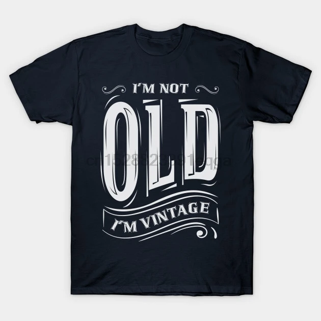 Мужская футболка с коротким рукавом I am not old retro! Женская в стиле ретро Am Not Old |