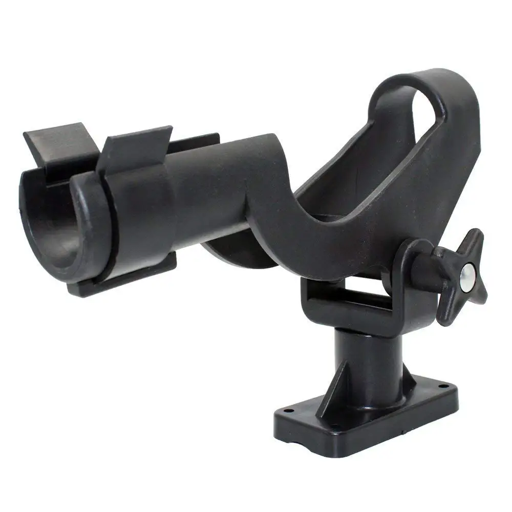 Fishing Power Lock Rod Holder 2 Side Mounts Adjustable Boat Fishing Rod Rack