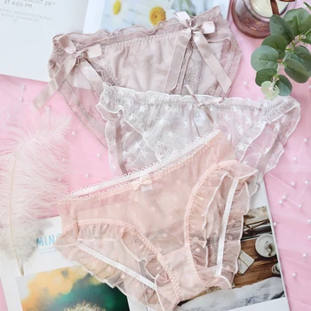 

3 pieces panties set women underwear lace sexy low waist briefs ropa interior de dama roupas femininas com frete gratis 2020