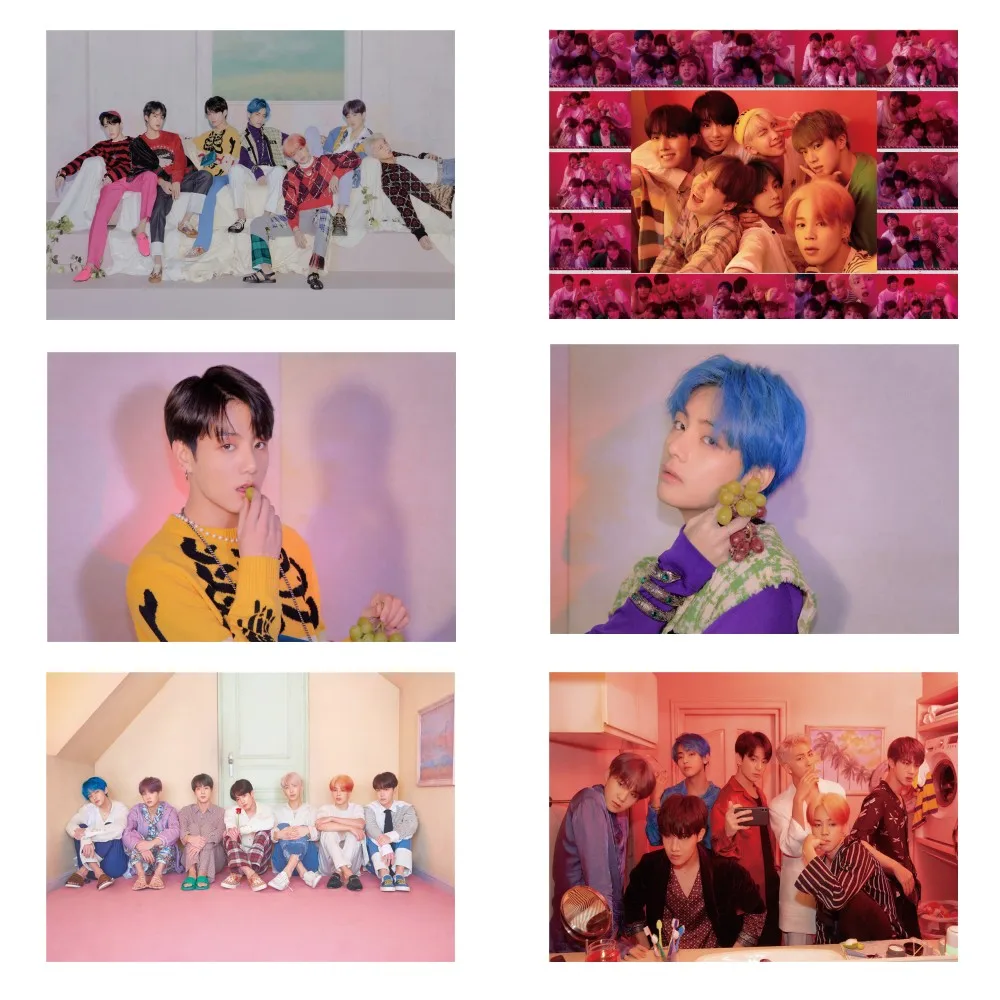 

K-pop Groups Bangtan boys LOVE Yourself Map of the Soul Persona BOY WITH LUV Posters Wall sticker Clear Image Home Art sticker