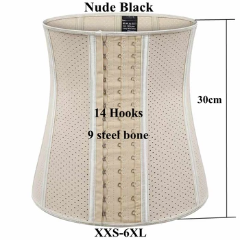 

Rubber Latex Waist Trainer Long Torso Slimming Body Shapewear Weight Loss Workout Women Girdles Fat Tummy Control Cincher Corset