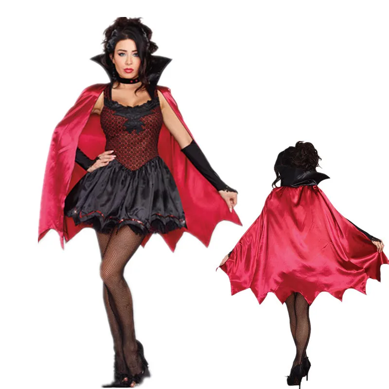 

Halloween New Style Clothing Mantle Queen Service Vampire Demon Service Europe And America Export Character Cosplay Clothes