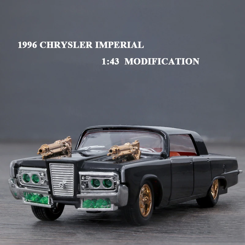 

1:43 High Simulation Chrysler 1966 Extremely Modified Alloy Model Car With Sound ＆ Light Toy Pull Back Car Toys For Children