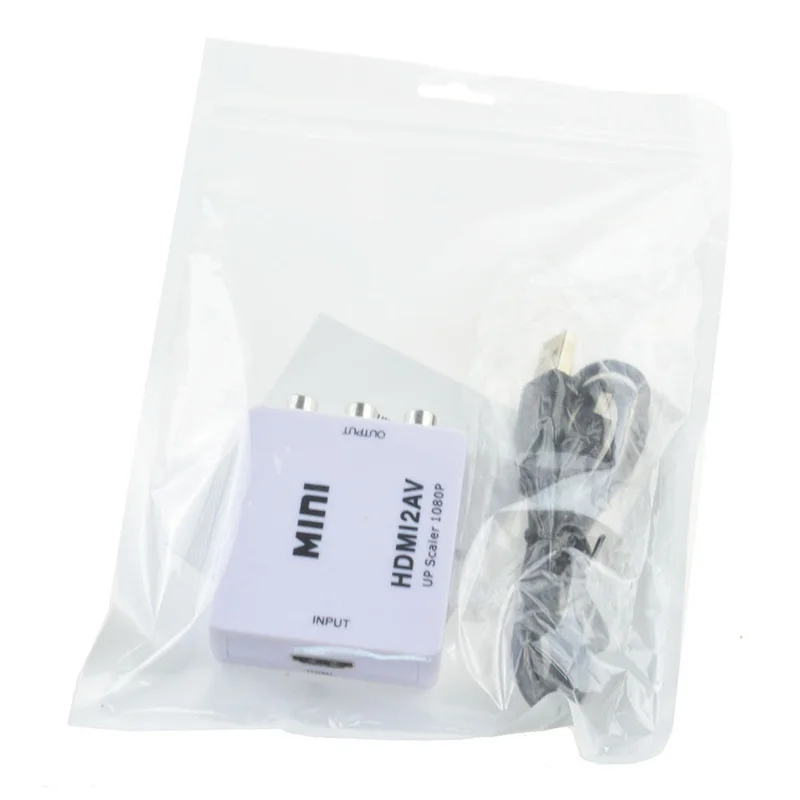 Поддержка адаптер HDMI до 3 RCA CVBS мини комплект видео HDMI2AV композитный Full HD Горячий набор полезный