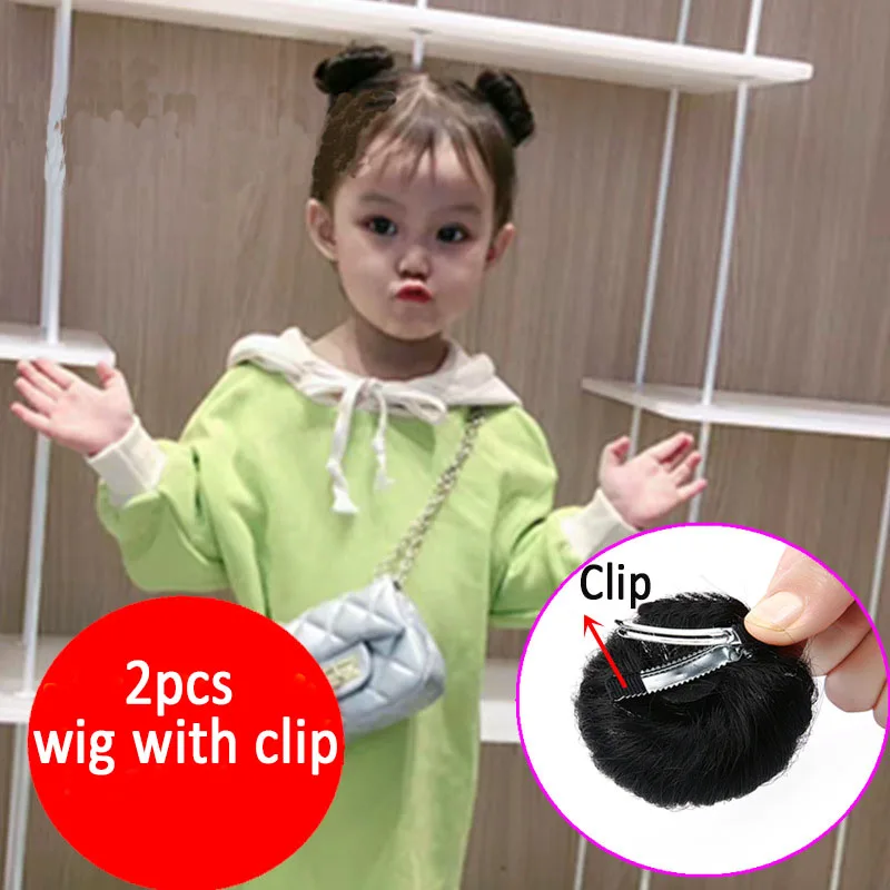 Perruque de bébé avec Clips pour enfants, accessoire de coiffure avec Clip, perruque de coiffure mignonne pour enfant en bas âge, perruque de décoration de tête pour 0-8 ans