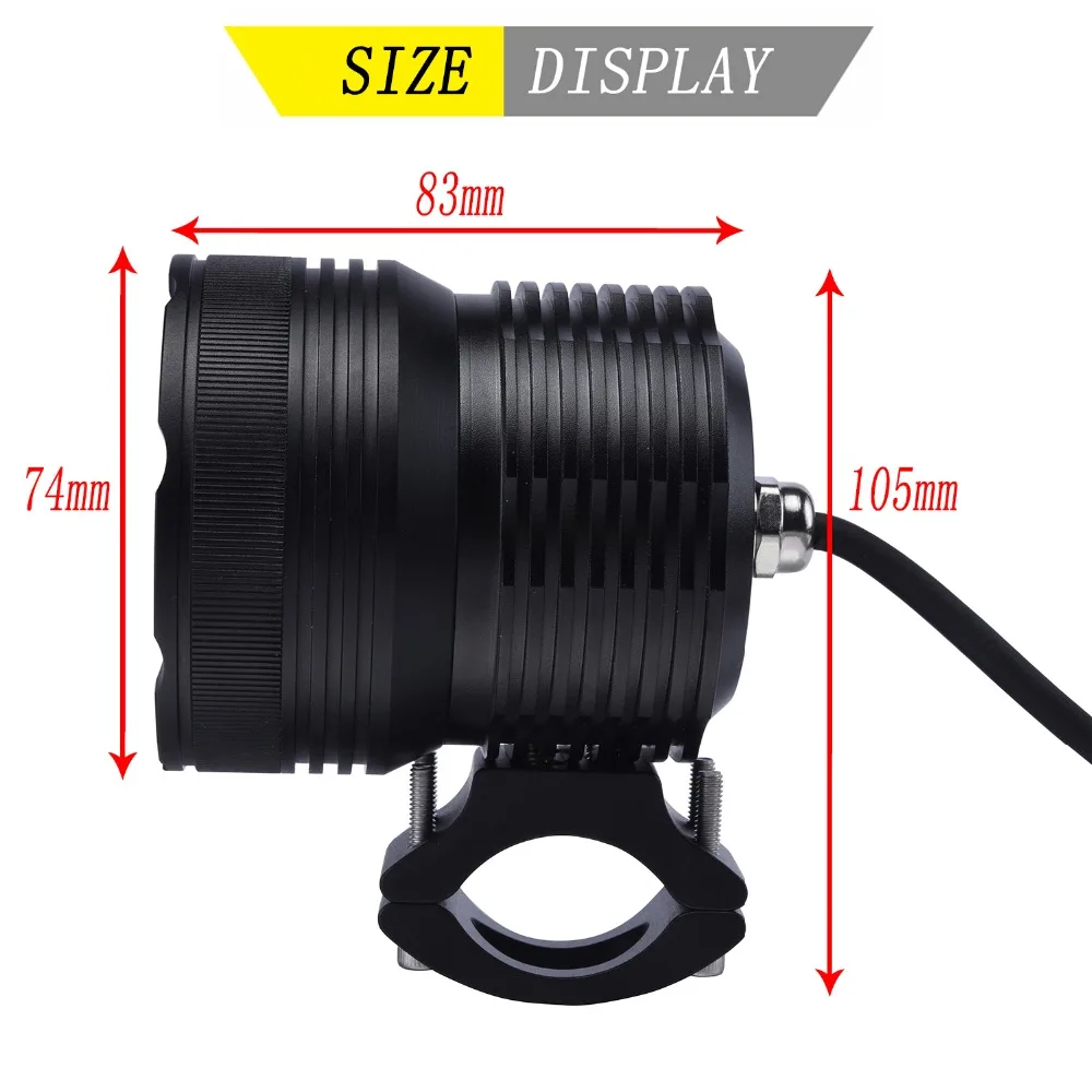 60 Вт мотоциклетный головной светильник мотоцикл 7200LM Высокий Низкий Луч вспышка Motos XML U3 светодиодный водонепроницаемый для вождения автомобиля противотуманный точечный светильник