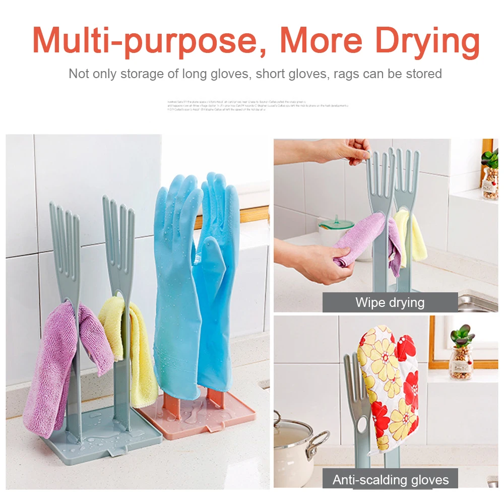 

Household Glove Rack Detachable Gloves Dryer Holders Glove Drying Rack Water Drain Gloves Stand Holder Home Kitchen Accessories