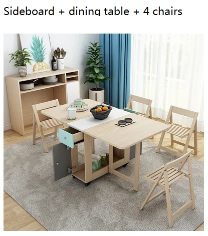 Citroen Meer Onderstrepen Karois DE001 Klaptafel Opgeslagen In Een Houten Rechthoekige Multifunctionele  Eettafel En Stoel Combinatie|Eettafels| - AliExpress